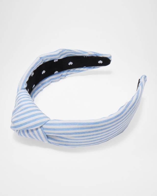 Knotted Seersucker Headband